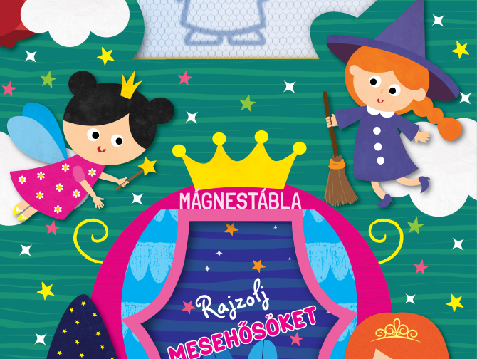 Mágnestábla - Rajzolj mesehősöket