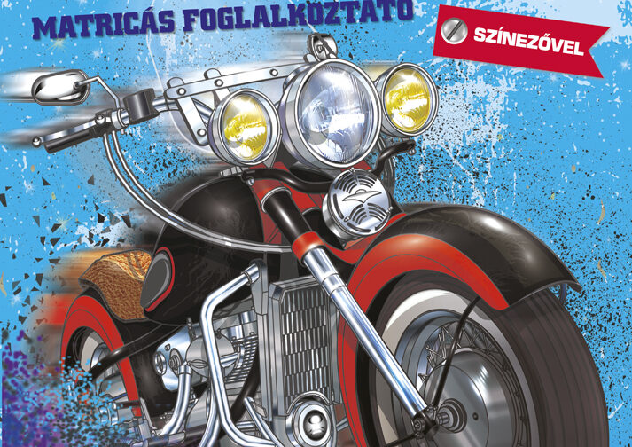 Óriás motorok - Matricás foglalkoztató színezővel